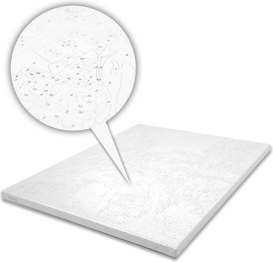 Pontosan nyomtatott vászon a könnyű vezetéshez