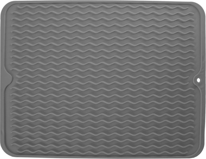 Szilikon edényszárító alátét 40 × 30,5 cm – szürke