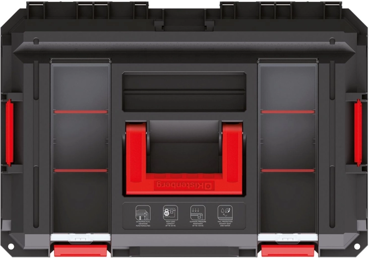 Fedél alumínium sínekkel mint munkapad