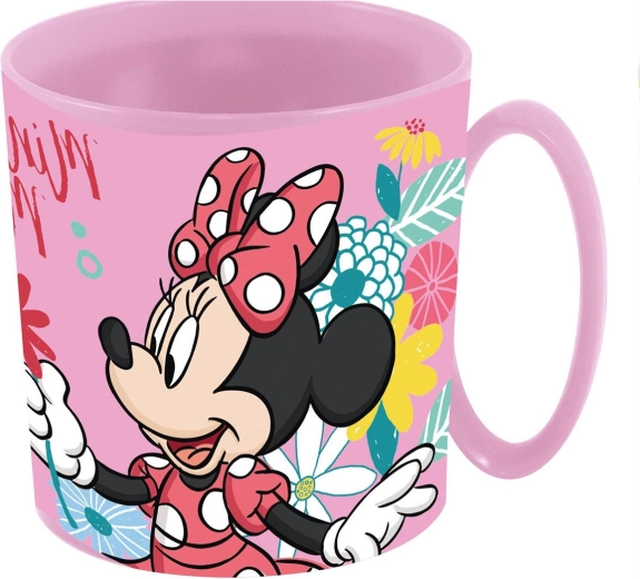 Gyerek bögre 350 ml Minnie műanyag rózsaszín