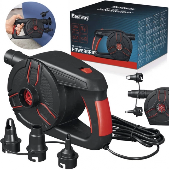 Bestway PowerGrip elektromos pumpa 3 adapterrel