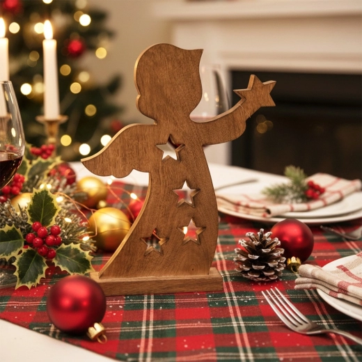 Csillag alakú kivágások fényhatáshoz