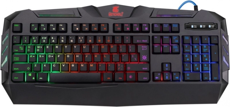 Defender Werewolf GK-120DL gamer billentyűzet membránkapcsolókkal és háttérvilágítással