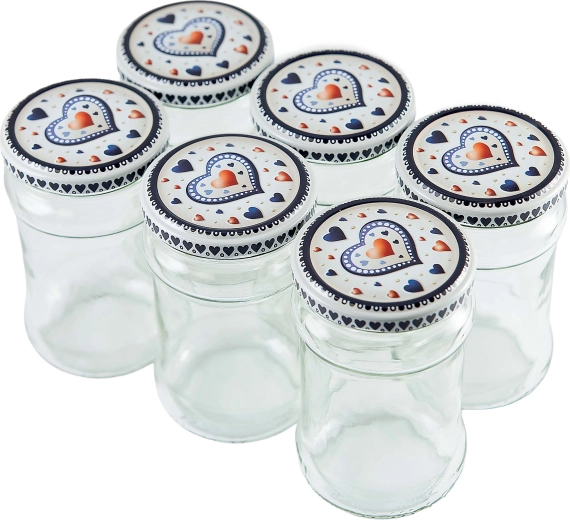 Twist befőttesüveg készlet 315 ml, tetővel, 6 db