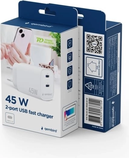 Gyors USB Power Delivery töltés akár 45 W-ig