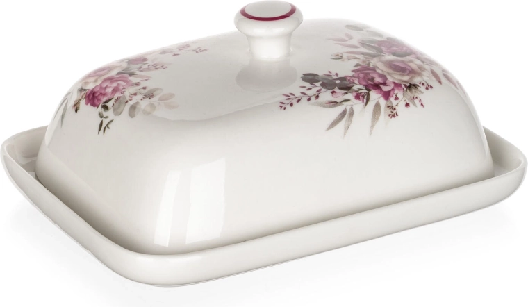 Finom rózsaszín virágminta az elegáns terítésért