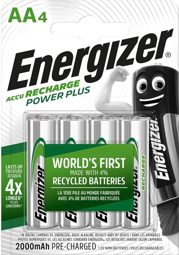 Energizer Power Plus AA újratölthető akkumulátor 2000 mAh - 4 db