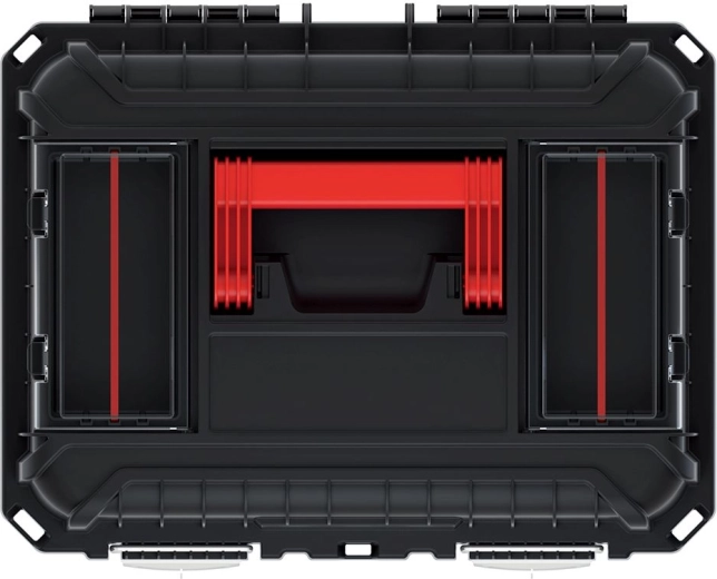 Rekeszek a fedélben apró alkatrészekhez