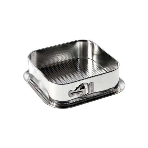 Négyszögletes tortaforma 24 × 24 cm, kivehető aljjal