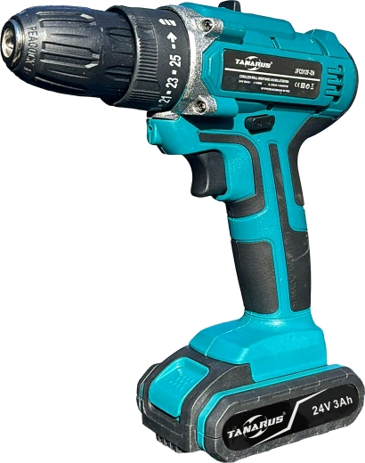 Erős 24 V-os teljesítmény fúráshoz és csavarozáshoz