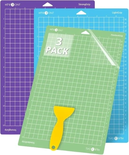 HTVRONT vágóalátétek 34,8 × 37 cm (3 db, különböző tapadással)