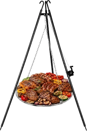 Nagy, 70 cm-es rács több embernek való grillezéshez