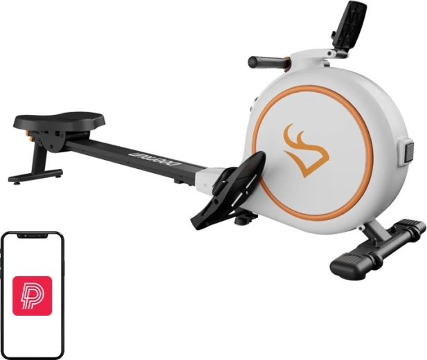 DeerRun RW600 mágneses evezőgép, fehér