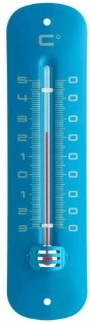 TFA analóg beltéri és kültéri hőmérő lakkozott fémből – kék