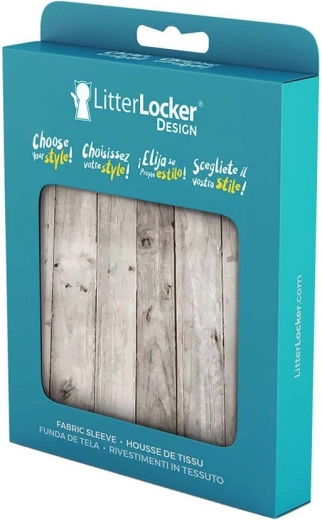 Textil huzat LitterLocker Design Wood szemeteshez
