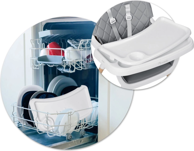 Levehető tálca, könnyű tisztítás mosogatógépben
