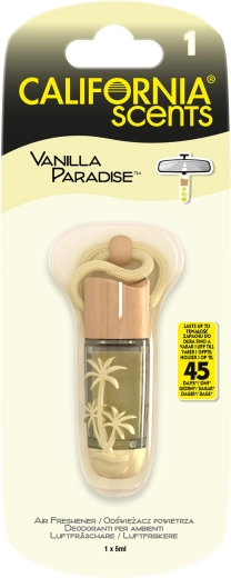 Függeszthető légfrissítő CALIFORNIA SCENTS Vanilla Paradise