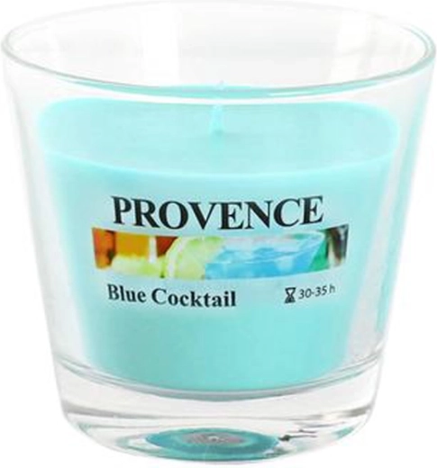 Illatgyertya üvegben Provence Blue Cocktail 35 óra