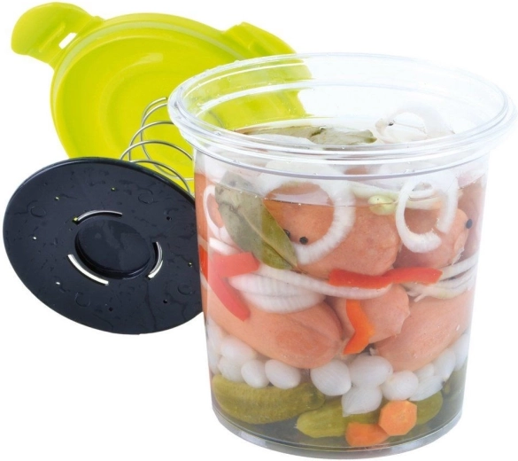 Rugós leszorító a tökéletesen elmerített pácért