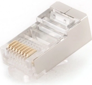 Árnyékolt RJ45 FTP hálózati csatlakozó, 5e kategória – 100 db