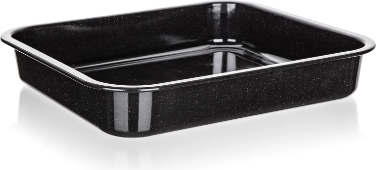 Zománcozott tepsi CULINARIA Black 41 × 37 × 7 cm