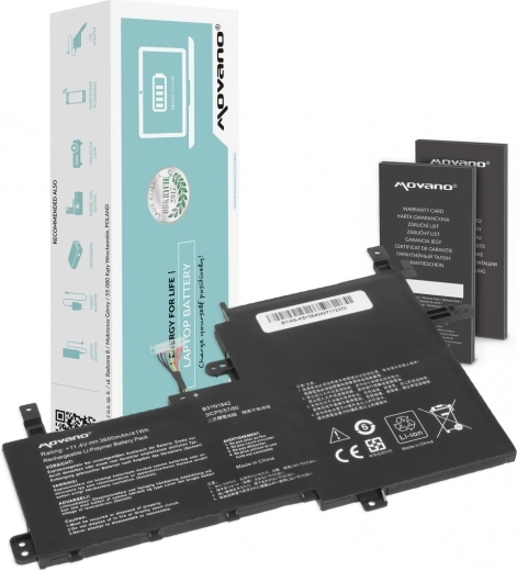 Movano B31N1842 akkumulátor Asus VivoBookhoz (3600 mAh, 41 Wh)