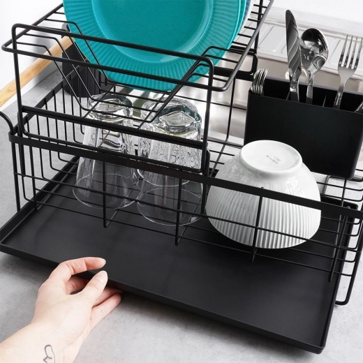 Kivehető tálca és evőeszköztartó