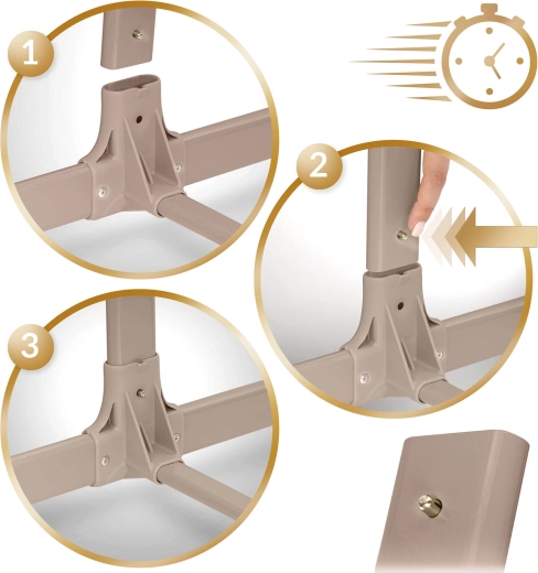 Gyors összeszerelés és egyszerű karbantartás