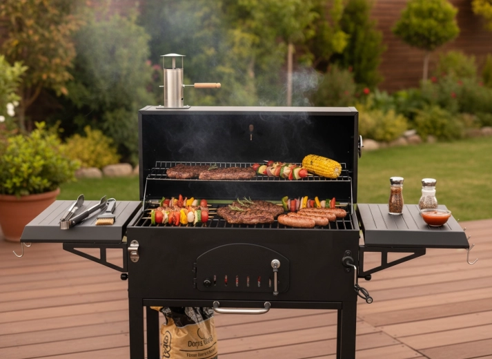 Öntöttvas rács az egyenletes hőért és intenzív ízért