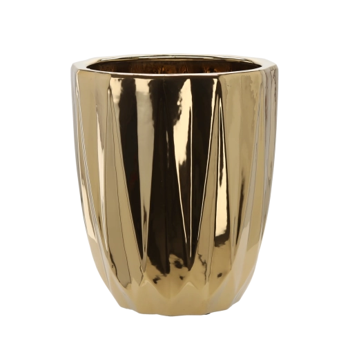 Kerámia kaspó 30 × 30 × 36 cm – arany