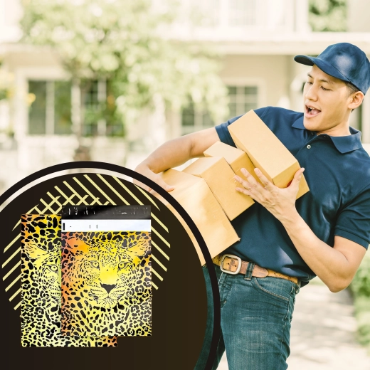 Stílusos leopárdminta