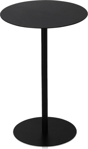 Kerek fém lerakóasztal fekete 35 × 53 cm Trends4You