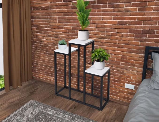 Fehér laminált polcok modern megjelenéshez