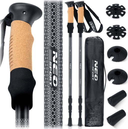 Neo-Sport NS-380 túrabotok parafa markolattal és antishock rendszerrel