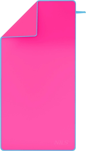 Gyorsan száradó mikroszálas törölköző NILS Camp rózsaszín–kék 140 × 70 cm