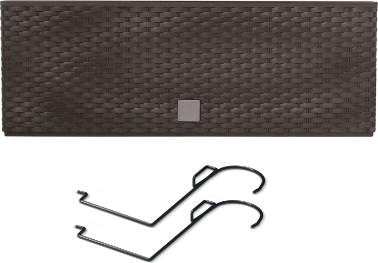 Függeszthető rattan hatású balkonláda betéttel 58 cm, umbra