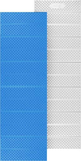 Összecsukható hab derékalj reflexiós réteggel, kék