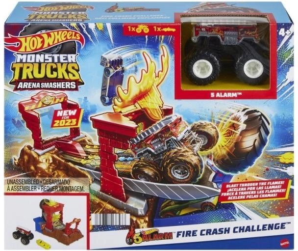 Hot Wheels Monster Trucks Aréna – Versenykihívás játékszett – HW Tiger Shark