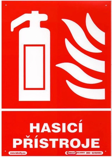 Tábla Tűzoltó készülék A4 műanyag