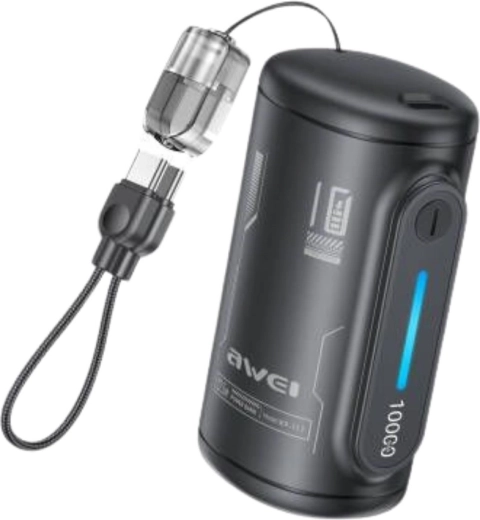Awei WP-117 powerbank 10 000 mAh 22,5 W, 2× USB-C – 1 db