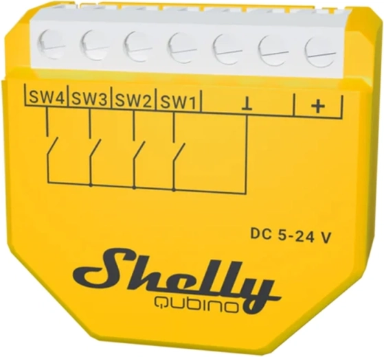 Shelly Wave i4 DC Z-Wave fali bemeneti modul 4 bemenettel