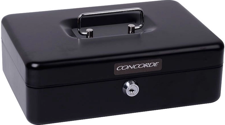 CONCORDE fém pénzkazetta, fekete