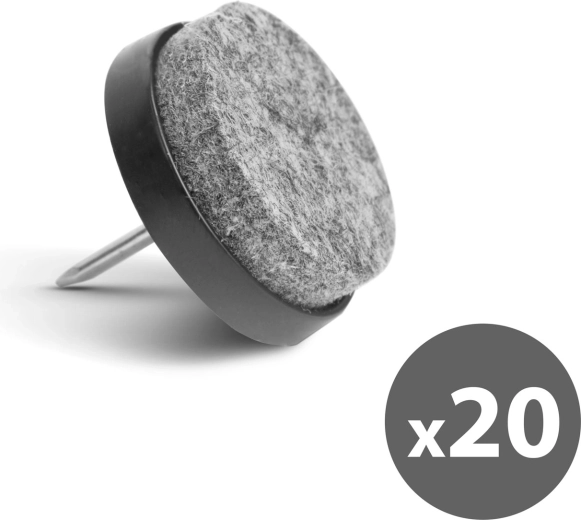 Szöges bútoralátét készlet, 20 darab, szürke