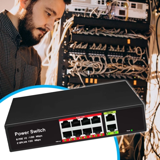 Két uplink port a hálózat egyszerű bővítéséhez