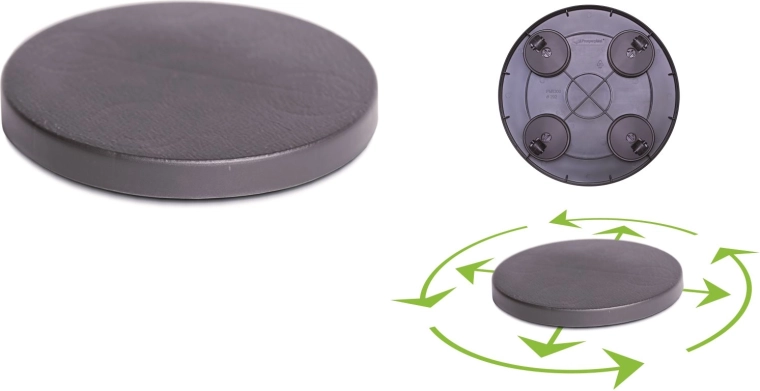 Gurulós kerek alátét 29,2 cm – antracit
