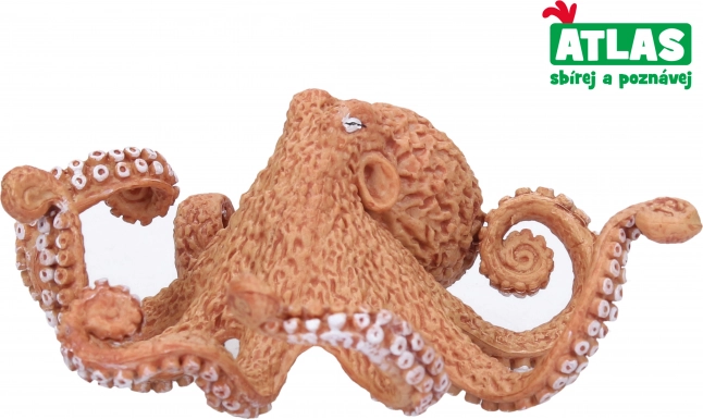 Kézzel festett polip figura 10,5 cm