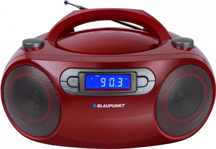 Boombox FM, CD, MP3, USB, AUX, órával és ébresztővel