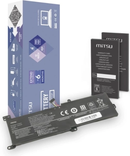 MITSU akkumulátor Lenovo IdeaPad 320-hoz (4050 mAh, 30 Wh, 7,4–7,6 V)