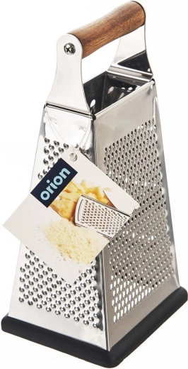 Tartós rozsdamentes acél és kényelmes fa nyél