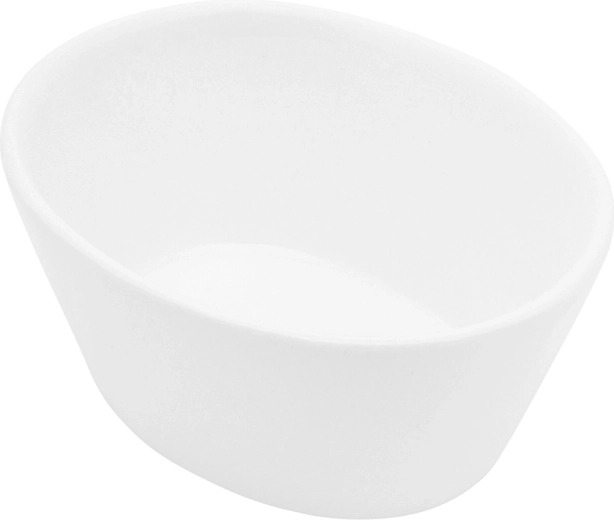 Porcelán ovális tálka 10 cm 100 ml, krémszínű